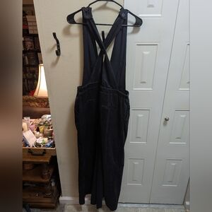 Navy, Corduroy Overalls with Cross Back Straps